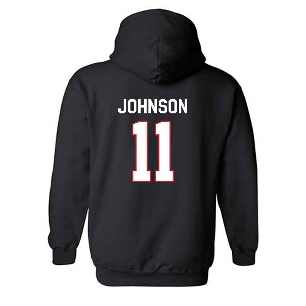 Davidson - NCAA Football : Tre Johnson - Classic Fashion Shersey Hooded Sweatshirt-1