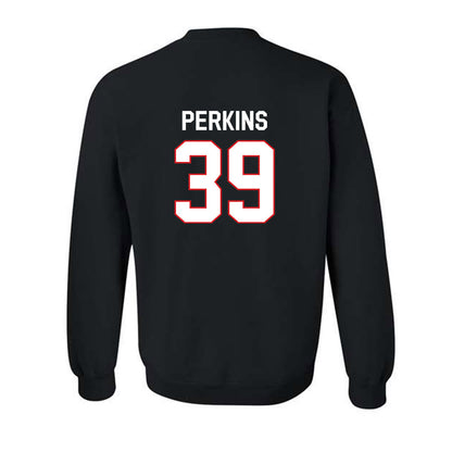 Davidson - NCAA Baseball : Wilson Perkins - Classic Fashion Shersey Crewneck Sweatshirt-1