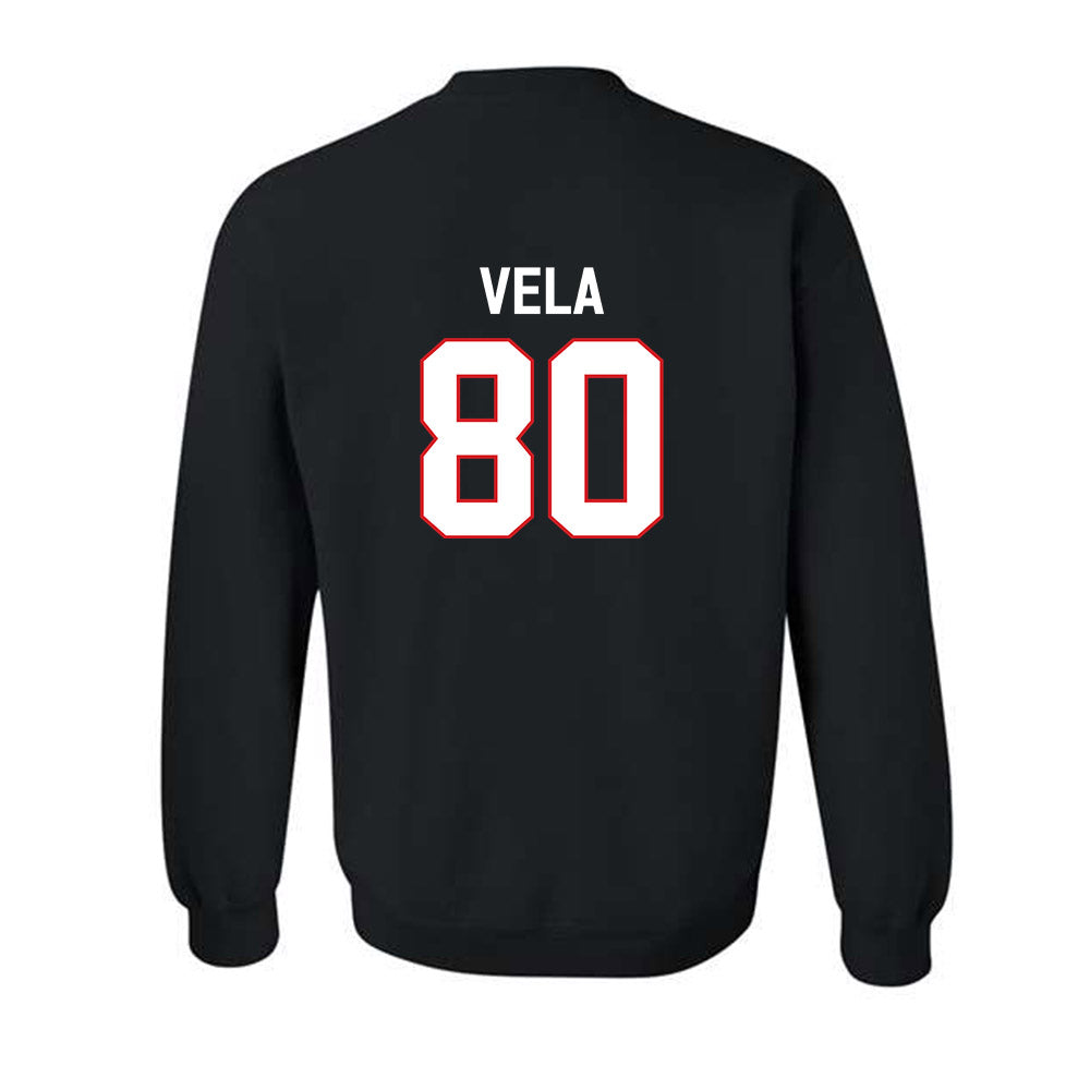 Davidson - NCAA Football : Xavier Vela - Classic Fashion Shersey Crewneck Sweatshirt-1