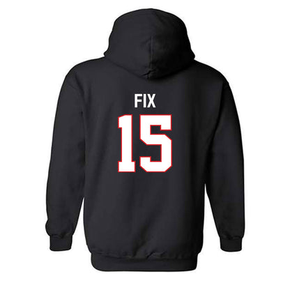 Davidson - NCAA Baseball : Isaac Fix - Classic Fashion Shersey Hooded Sweatshirt-1