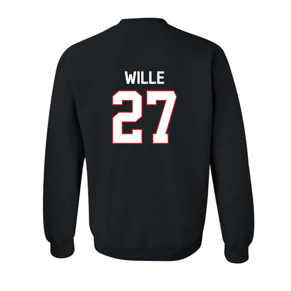 Davidson - NCAA Baseball : Tyler Wille - Classic Fashion Shersey Crewneck Sweatshirt-1
