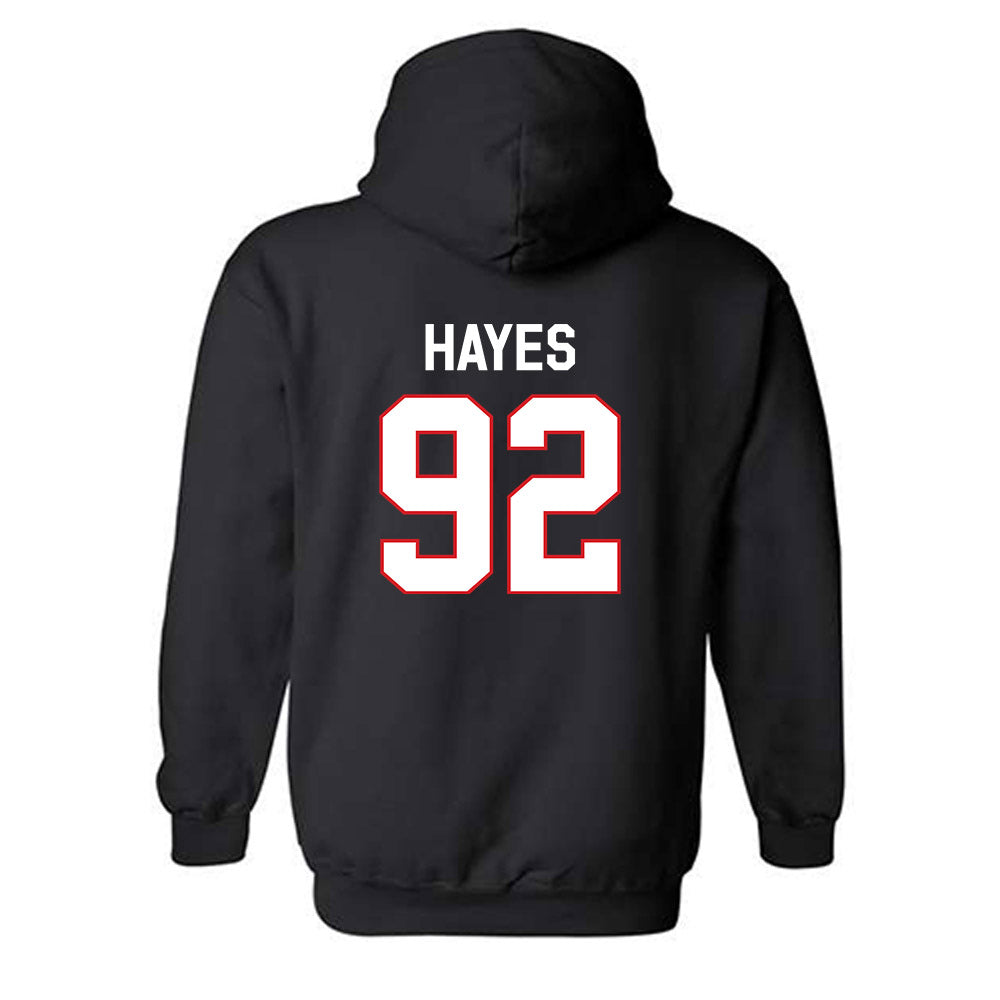 Davidson - NCAA Football : Christian Hayes - Classic Fashion Shersey Hooded Sweatshirt-1