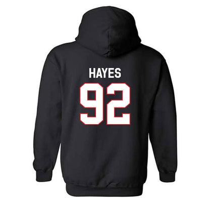 Davidson - NCAA Football : Christian Hayes - Classic Fashion Shersey Hooded Sweatshirt-1