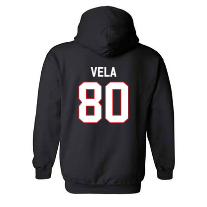 Davidson - NCAA Football : Xavier Vela - Classic Fashion Shersey Hooded Sweatshirt-1