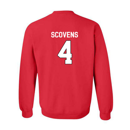 Davidson - NCAA Men's Basketball : Josh Scovens - Classic Fashion Shersey Crewneck Sweatshirt-1