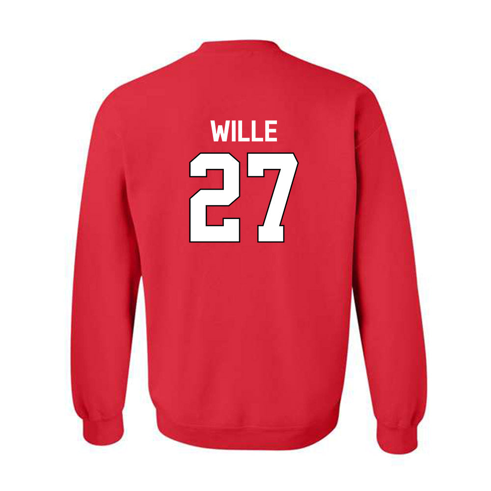 Davidson - NCAA Baseball : Tyler Wille - Classic Fashion Shersey Crewneck Sweatshirt-1