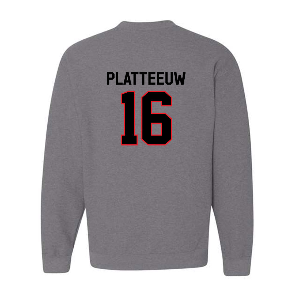 Davidson - NCAA Men's Basketball : Ian Platteeuw - Classic Fashion Shersey Crewneck Sweatshirt-1