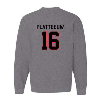 Davidson - NCAA Men's Basketball : Ian Platteeuw - Classic Fashion Shersey Crewneck Sweatshirt-1