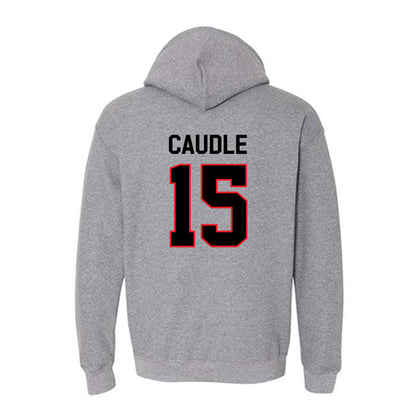 Davidson - NCAA Football : Justin Caudle - Classic Fashion Shersey Hooded Sweatshirt-1
