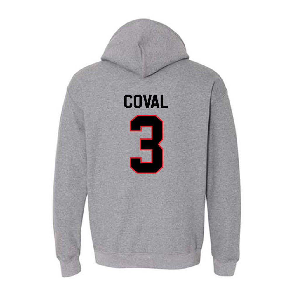 Davidson - NCAA Men's Basketball : Nick Coval - Classic Fashion Shersey Hooded Sweatshirt