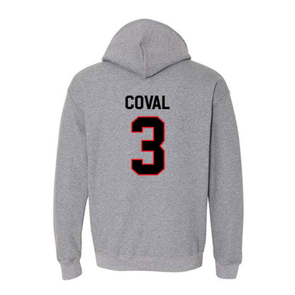 Davidson - NCAA Men's Basketball : Nick Coval - Classic Fashion Shersey Hooded Sweatshirt