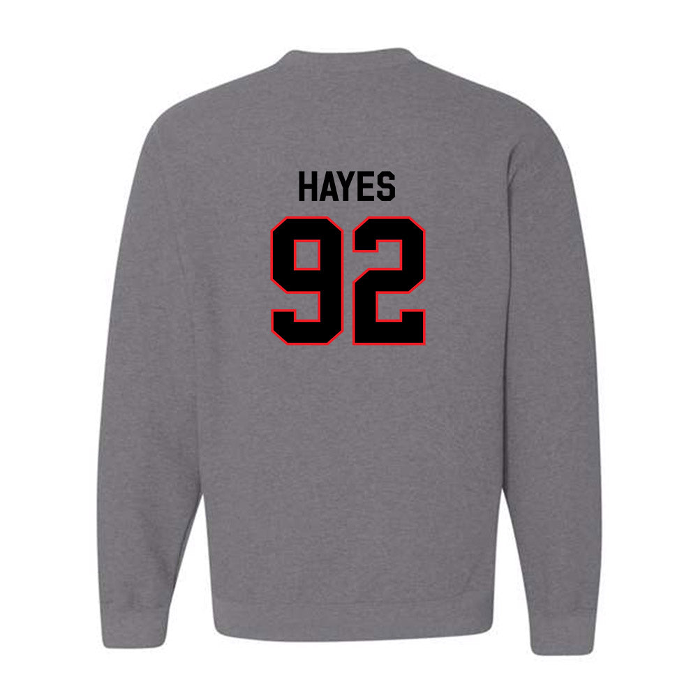 Davidson - NCAA Football : Christian Hayes - Classic Fashion Shersey Crewneck Sweatshirt-1