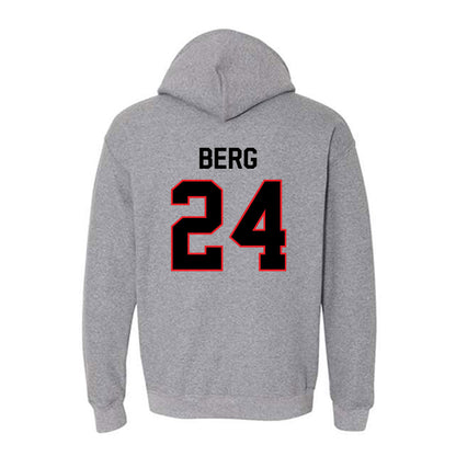 Davidson - NCAA Football : Brodey Berg - Classic Fashion Shersey Hooded Sweatshirt-1