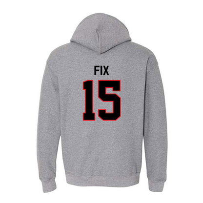 Davidson - NCAA Baseball : Isaac Fix - Classic Fashion Shersey Hooded Sweatshirt-1