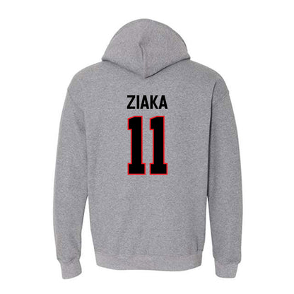 Davidson - NCAA Women's Basketball : Angeliki Ziaka - Classic Fashion Shersey Hooded Sweatshirt-1