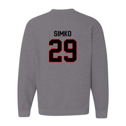 Davidson - NCAA Football : Carter Simko - Classic Fashion Shersey Crewneck Sweatshirt-1