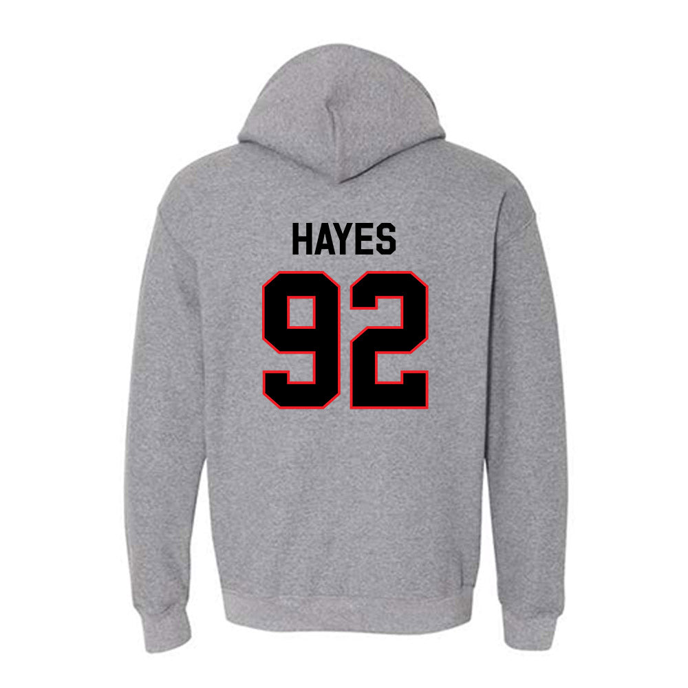 Davidson - NCAA Football : Christian Hayes - Classic Fashion Shersey Hooded Sweatshirt-1