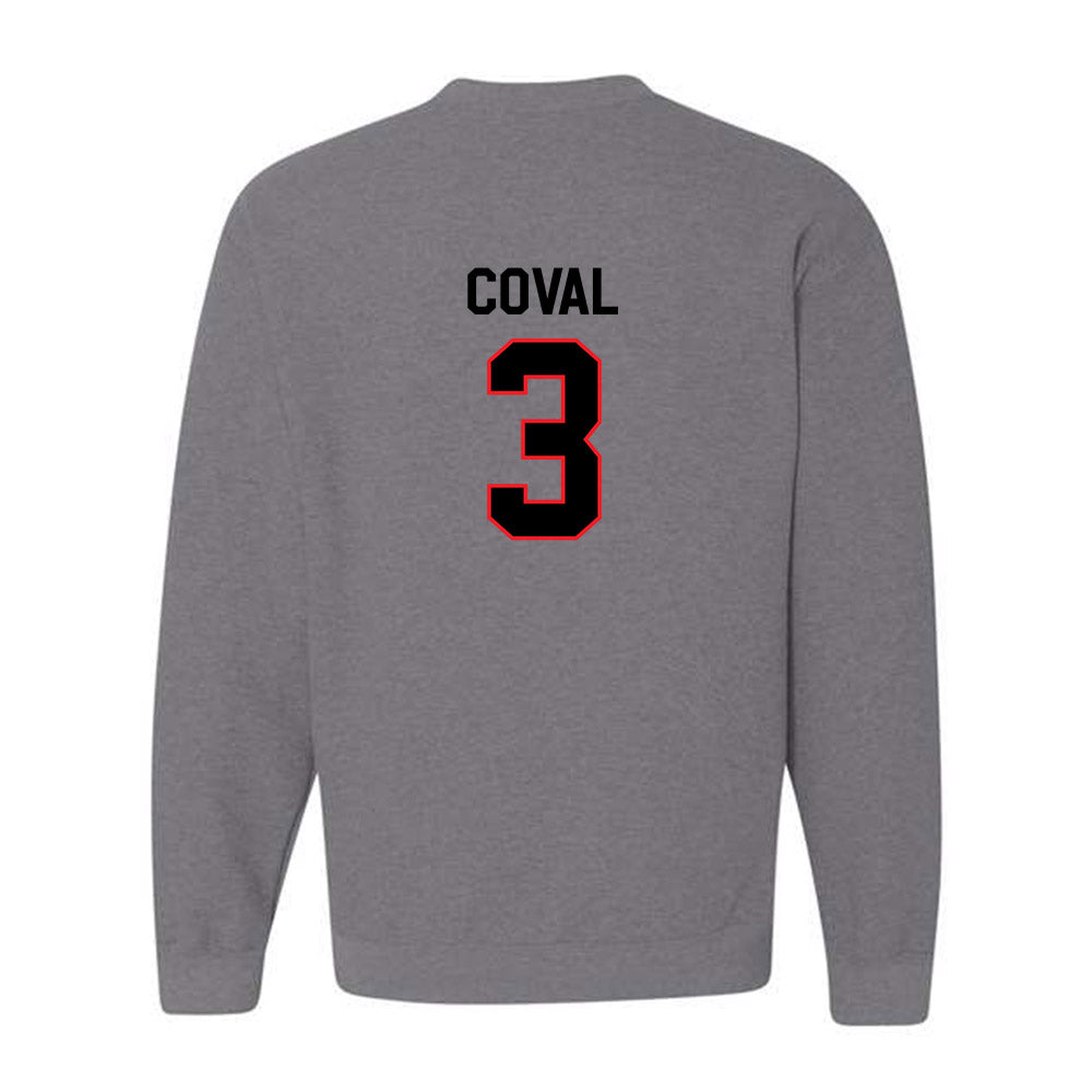 Davidson - NCAA Men's Basketball : Nick Coval - Classic Fashion Shersey Crewneck Sweatshirt