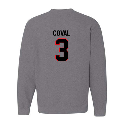 Davidson - NCAA Men's Basketball : Nick Coval - Classic Fashion Shersey Crewneck Sweatshirt