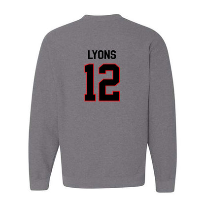 Davidson - NCAA Football : Christian Lyons - Classic Fashion Shersey Crewneck Sweatshirt-1