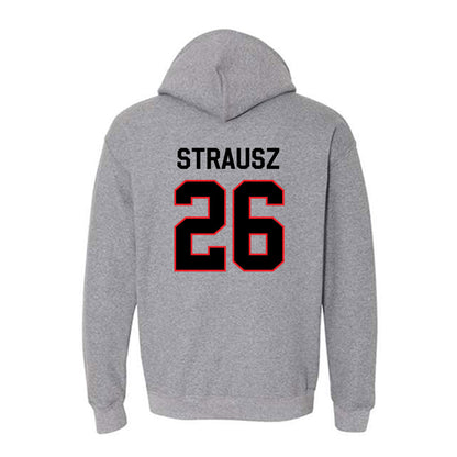 Davidson - NCAA Women's Basketball : Edina Strausz - Classic Fashion Shersey Hooded Sweatshirt