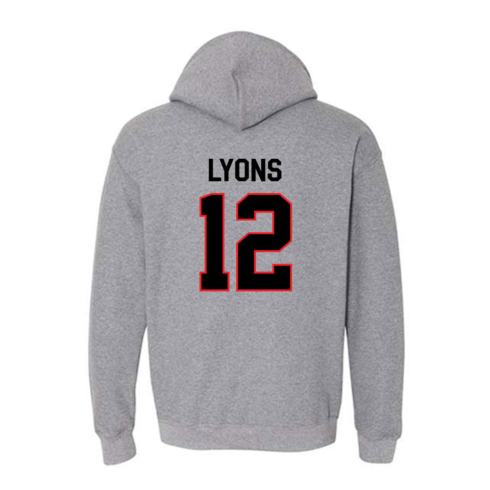 Davidson - NCAA Football : Christian Lyons - Classic Fashion Shersey Hooded Sweatshirt-1