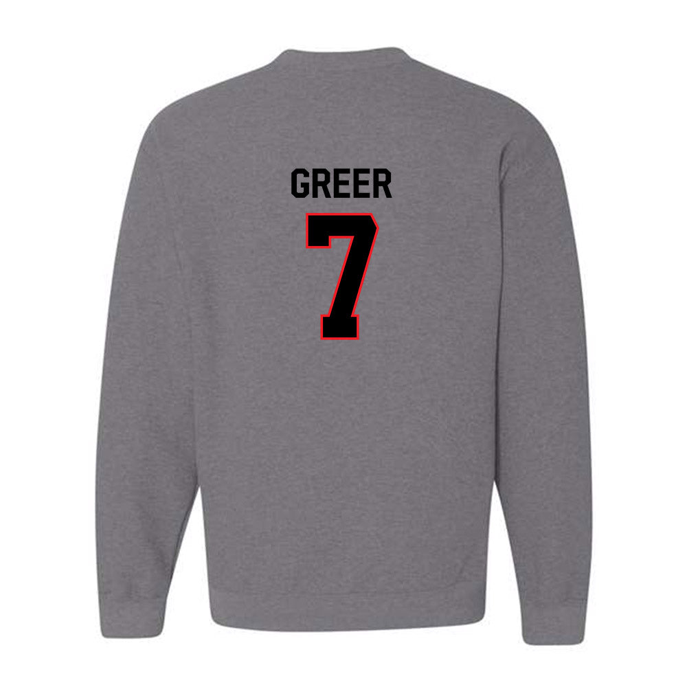 Davidson - NCAA Men's Basketball : RJ Greer - Classic Fashion Shersey Crewneck Sweatshirt-1