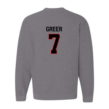 Davidson - NCAA Men's Basketball : RJ Greer - Classic Fashion Shersey Crewneck Sweatshirt-1