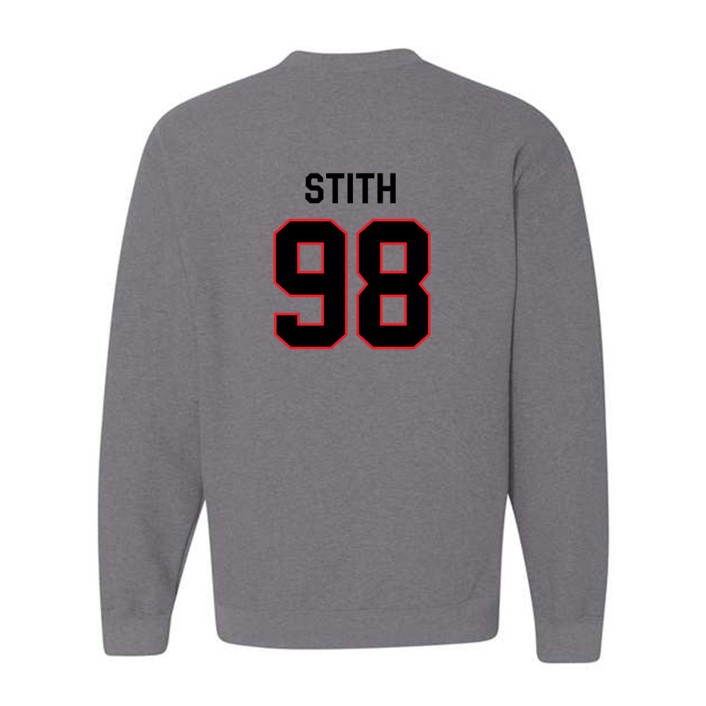 Davidson - NCAA Football : Jeramy Stith - Classic Fashion Shersey Crewneck Sweatshirt-1