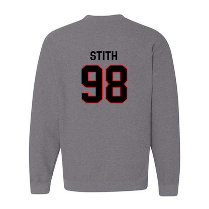 Davidson - NCAA Football : Jeramy Stith - Classic Fashion Shersey Crewneck Sweatshirt-1