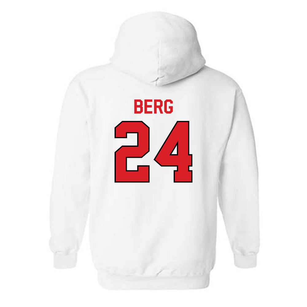 Davidson - NCAA Football : Brodey Berg - Classic Fashion Shersey Hooded Sweatshirt-1