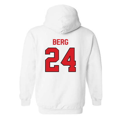 Davidson - NCAA Football : Brodey Berg - Classic Fashion Shersey Hooded Sweatshirt-1
