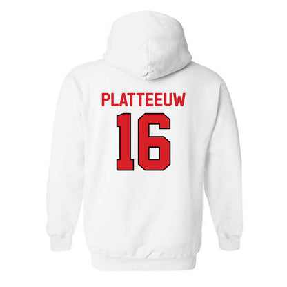 Davidson - NCAA Men's Basketball : Ian Platteeuw - Classic Fashion Shersey Hooded Sweatshirt-1