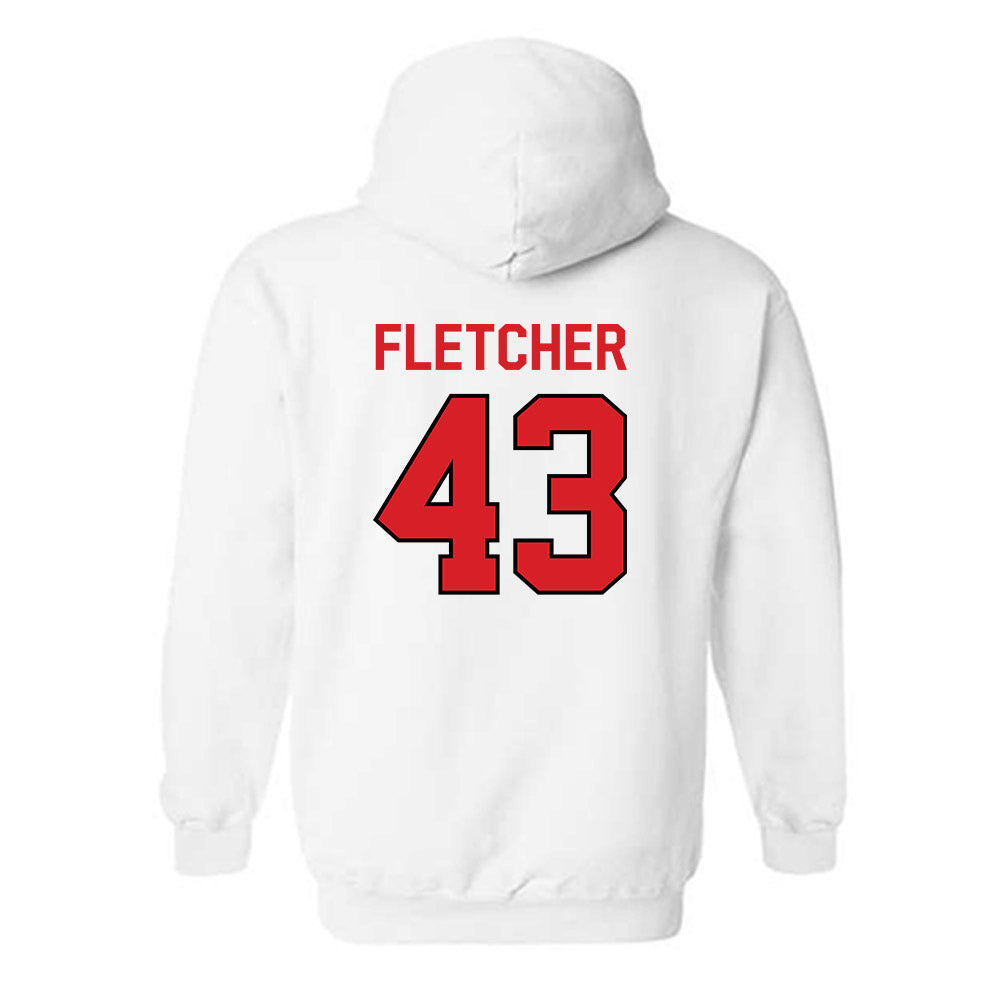 Davidson - NCAA Women's Lacrosse : Ella Fletcher - Classic Fashion Shersey Hooded Sweatshirt-1