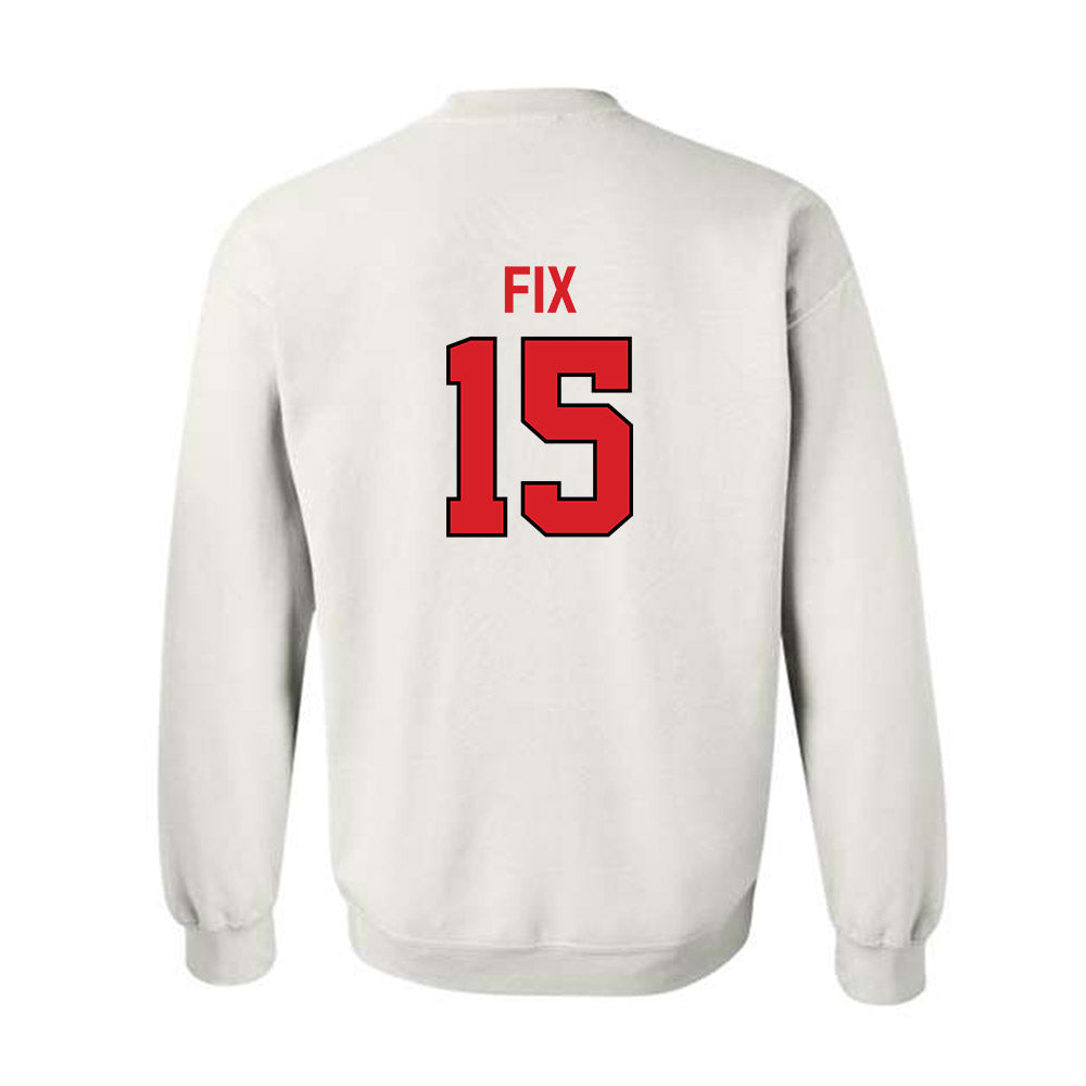 Davidson - NCAA Baseball : Isaac Fix - Classic Fashion Shersey Crewneck Sweatshirt-1