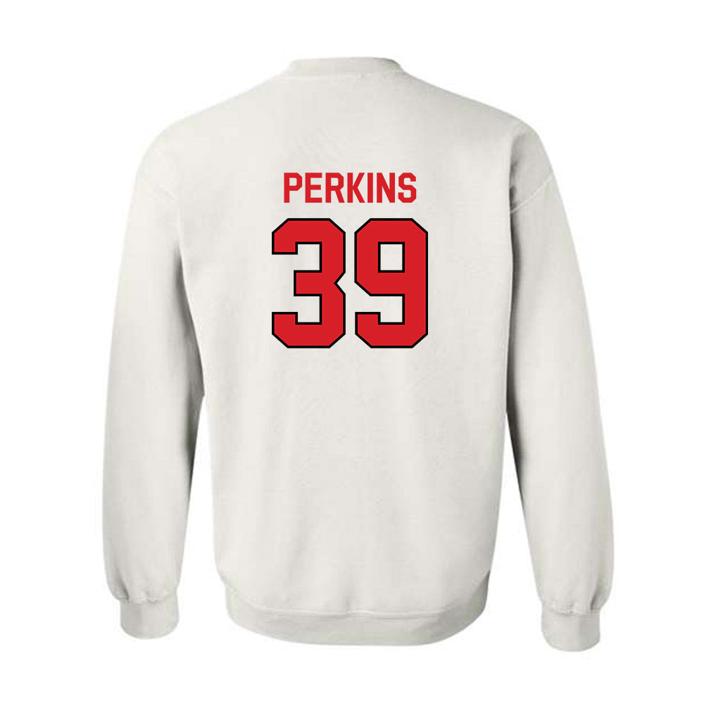 Davidson - NCAA Baseball : Wilson Perkins - Classic Fashion Shersey Crewneck Sweatshirt-1