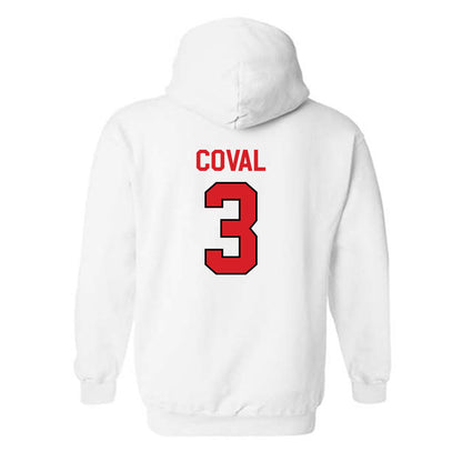 Davidson - NCAA Men's Basketball : Nick Coval - Classic Fashion Shersey Hooded Sweatshirt
