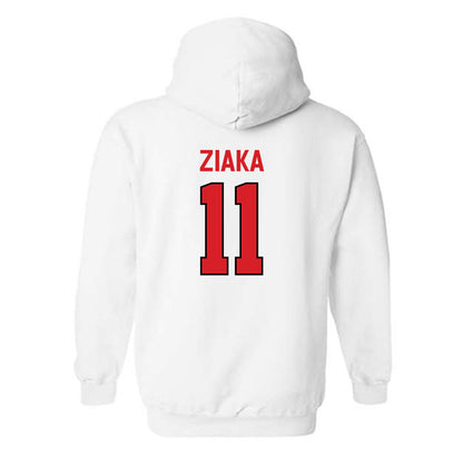 Davidson - NCAA Women's Basketball : Angeliki Ziaka - Classic Fashion Shersey Hooded Sweatshirt-1