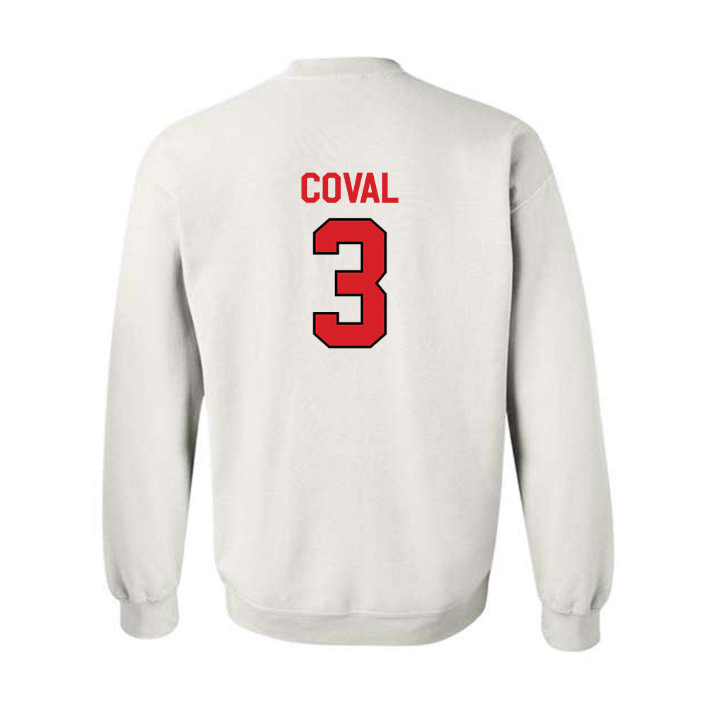 Davidson - NCAA Men's Basketball : Nick Coval - Classic Fashion Shersey Crewneck Sweatshirt