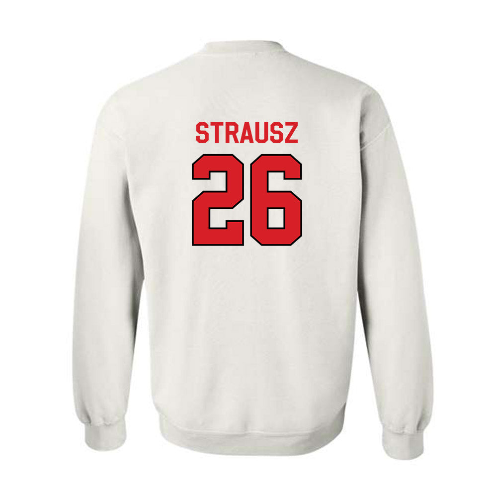 Davidson - NCAA Women's Basketball : Edina Strausz - Classic Fashion Shersey Crewneck Sweatshirt