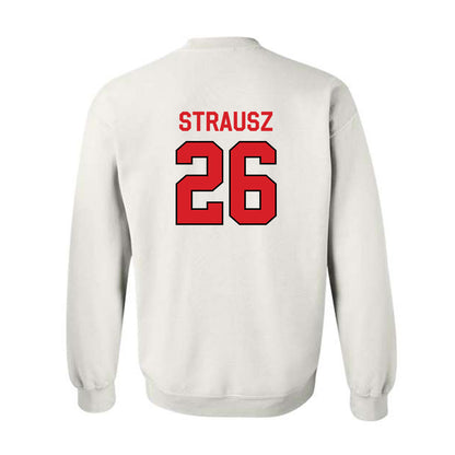 Davidson - NCAA Women's Basketball : Edina Strausz - Classic Fashion Shersey Crewneck Sweatshirt