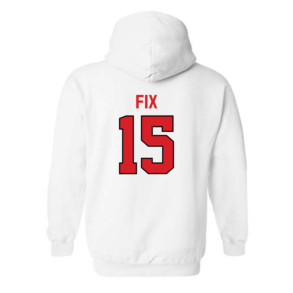 Davidson - NCAA Baseball : Isaac Fix - Classic Fashion Shersey Hooded Sweatshirt-1