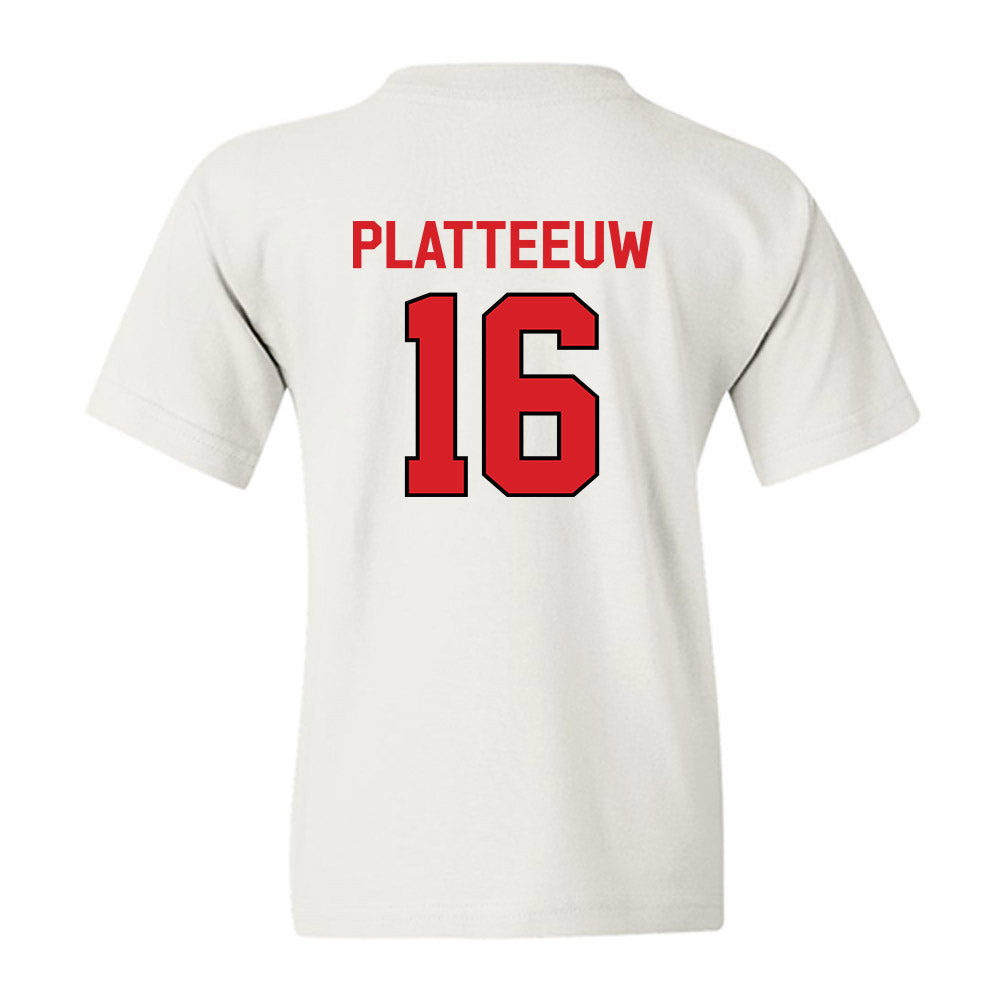 Davidson - NCAA Men's Basketball : Ian Platteeuw - Classic Fashion Shersey Youth T-Shirt-1