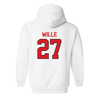 Davidson - NCAA Baseball : Tyler Wille - Classic Fashion Shersey Hooded Sweatshirt-1