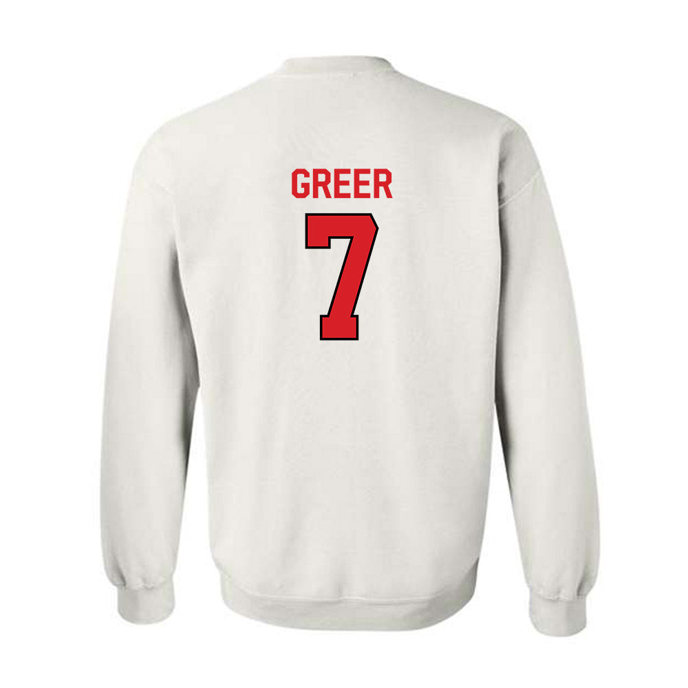 Davidson - NCAA Men's Basketball : RJ Greer - Classic Fashion Shersey Crewneck Sweatshirt-1