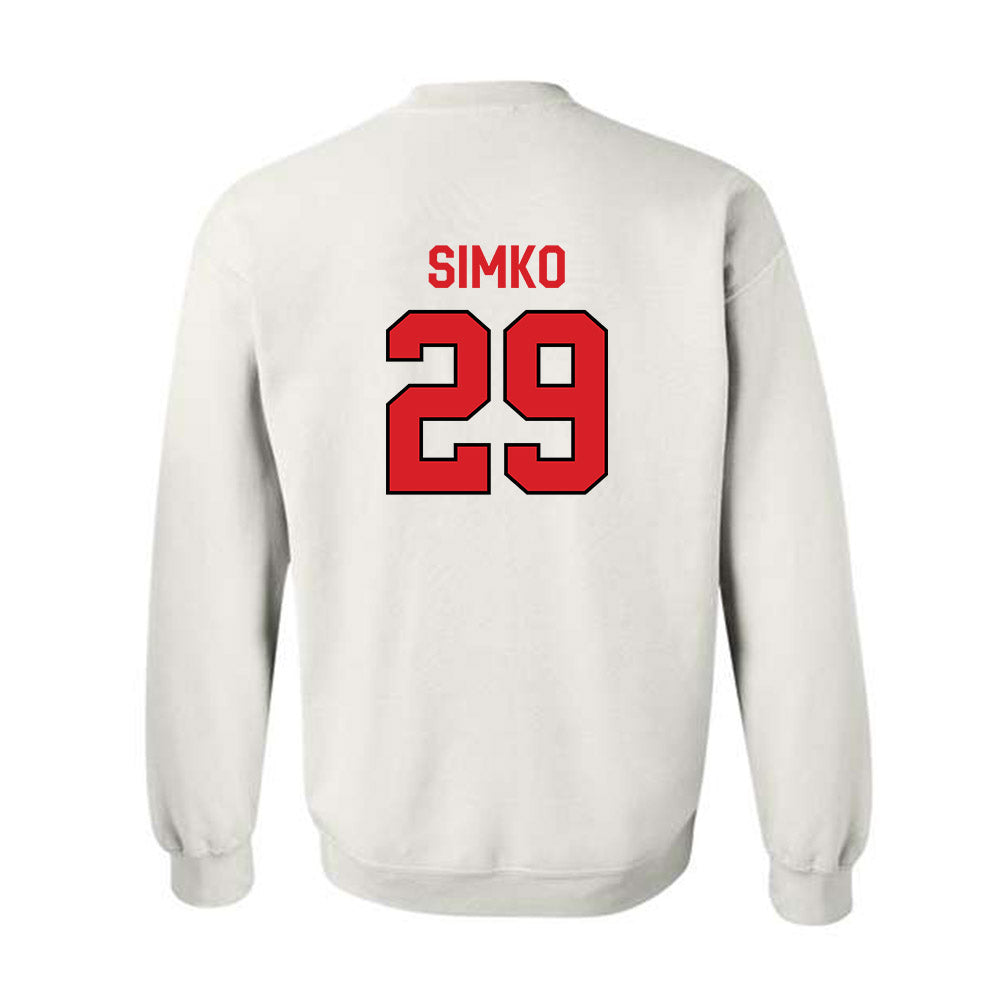 Davidson - NCAA Football : Carter Simko - Classic Fashion Shersey Crewneck Sweatshirt-1