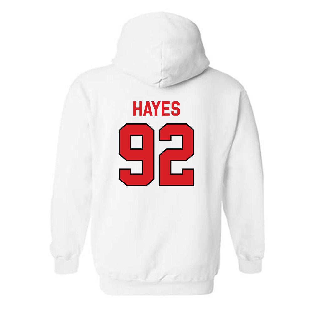 Davidson - NCAA Football : Christian Hayes - Classic Fashion Shersey Hooded Sweatshirt-1