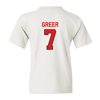 Davidson - NCAA Men's Basketball : RJ Greer - Classic Fashion Shersey Youth T-Shirt-1
