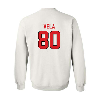 Davidson - NCAA Football : Xavier Vela - Classic Fashion Shersey Crewneck Sweatshirt-1