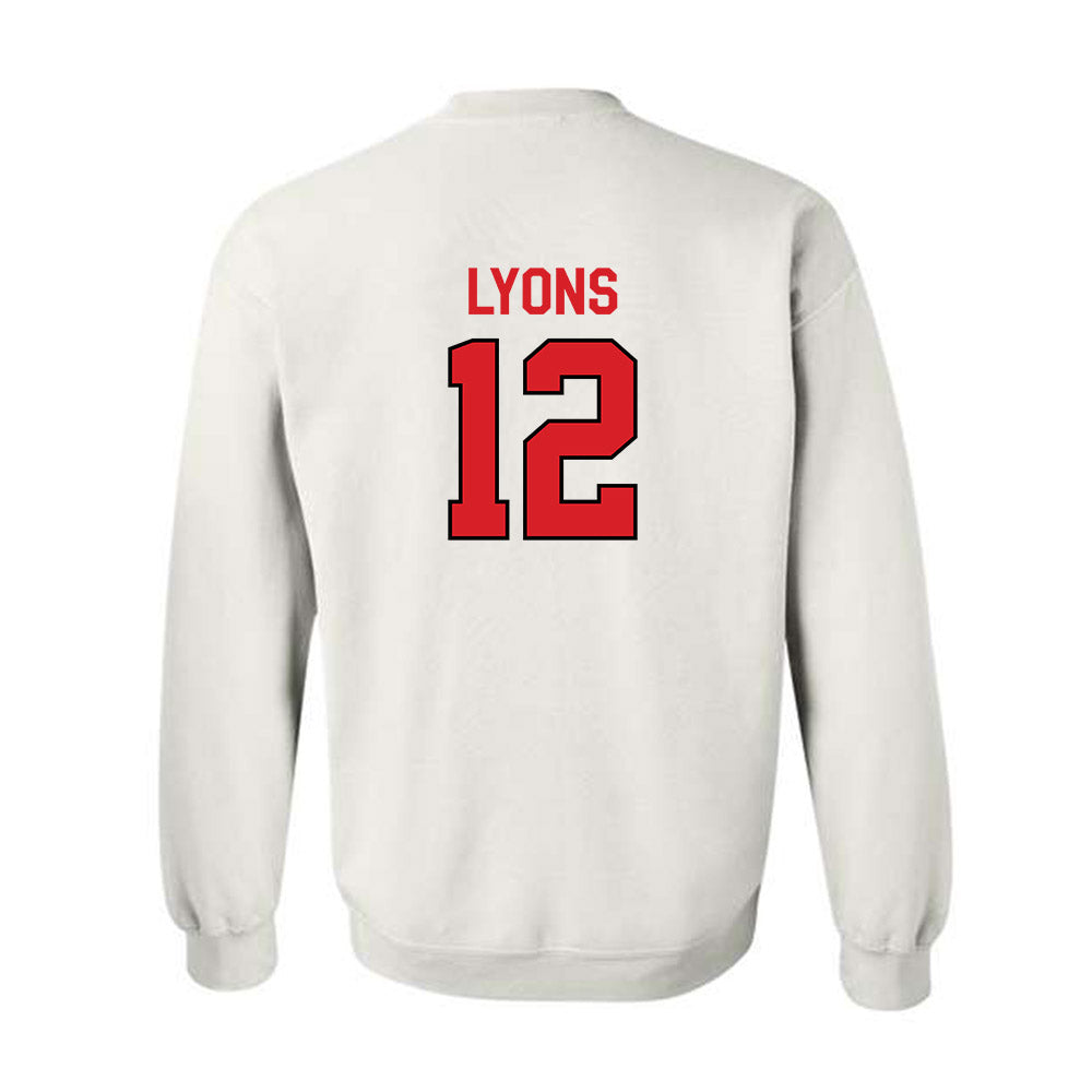 Davidson - NCAA Football : Christian Lyons - Classic Fashion Shersey Crewneck Sweatshirt-1